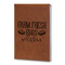 Farm Quotes Leatherette Journals - Large - Double Sided - Angled View