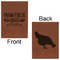 Farm Quotes Leatherette Journals - Large - Double Sided - Front & Back View