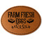 Farm Quotes Faux Leather Iron On Patch - Oval