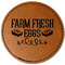 Farm Quotes Leatherette Patches - Round