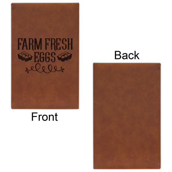 Farm Quotes Leatherette Sketchbooks - Small - Single Sided - Front & Back View