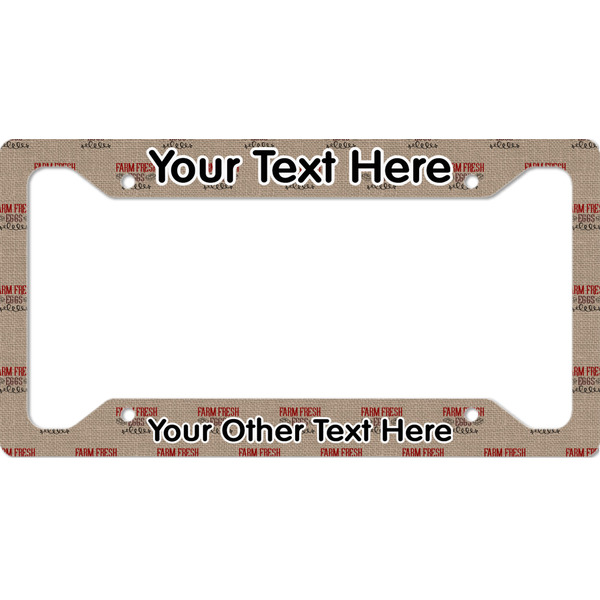 Custom Farm Quotes License Plate Frame - Style A
