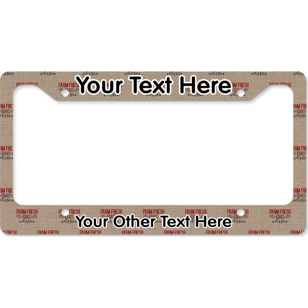 Custom Farm Quotes License Plate Frame - Style B