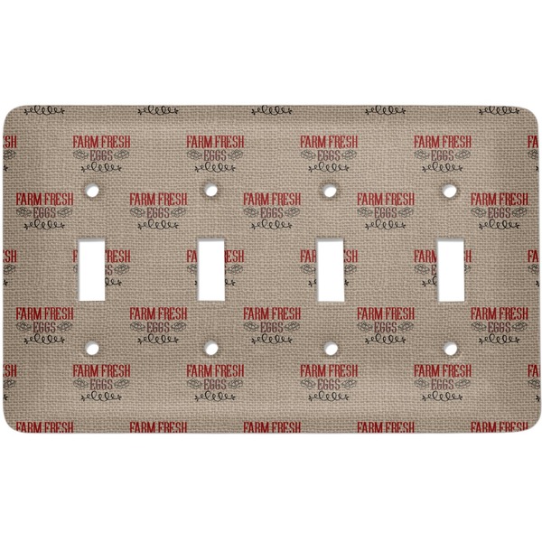 Custom Farm Quotes Light Switch Cover (4 Toggle Plate)