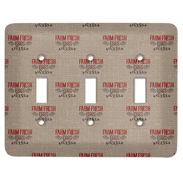 Custom Farm Quotes Light Switch Cover (3 Toggle Plate)
