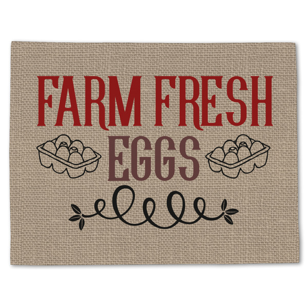 Custom Farm Quotes Single-Sided Linen Placemat - Single