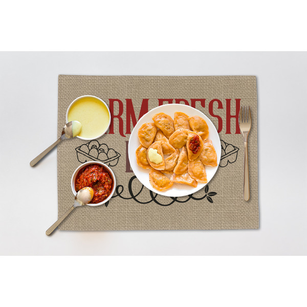 Farm Quotes Linen Placemat - Lifestyle (single)