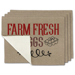 Farm Quotes Single-Sided Linen Placemat - Set of 4