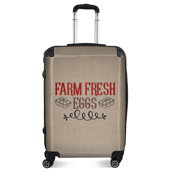 Custom Farm Quotes Suitcase - 24" Medium - Checked