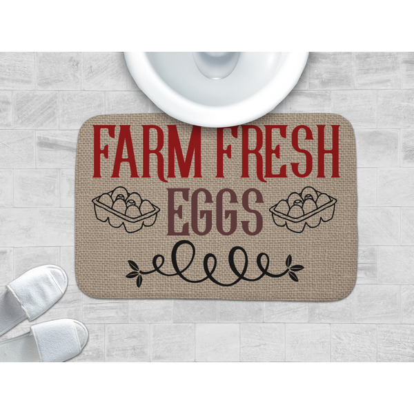 Farm Quotes Memory Foam Bath Mat - LIFESTYLE 34x21