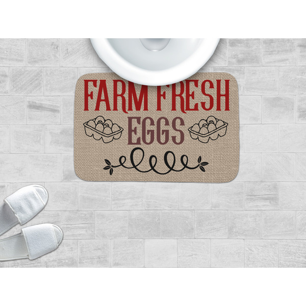 Farm Quotes Memory Foam Bath Mat - LIFESTYLE