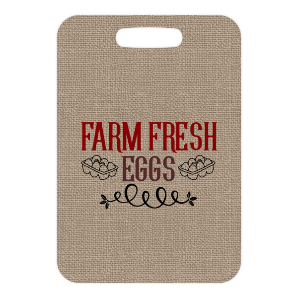 Farm Quotes Metal Luggage Tag - Front Without Strap