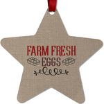 Farm Quotes Metal Star Ornament - Double Sided