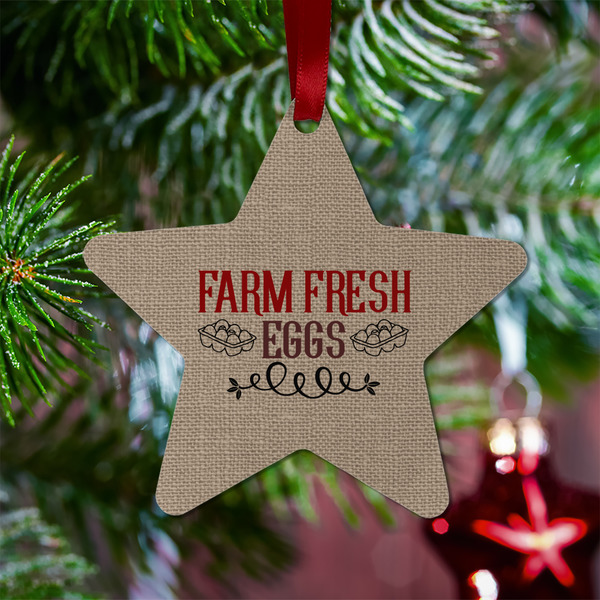 Farm Quotes Metal Star Ornament - Lifestyle