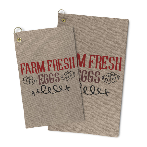 Farm Quotes Microfiber Golf Towel - PARENT/MAIN