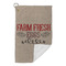 Farm Quotes Microfiber Golf Towels Small - FRONT FOLDED