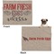 Farm Quotes Microfleece Dog Blanket - Large- Front & Back