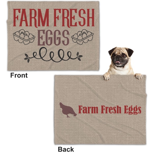 Farm Quotes Microfleece Dog Blanket - Regular - Front & Back
