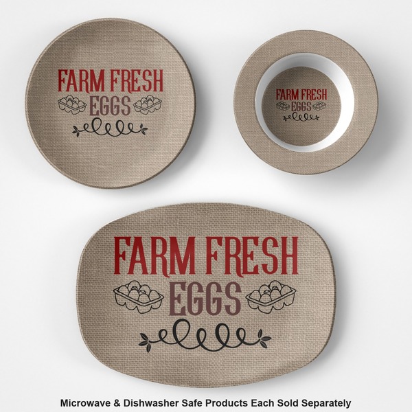 Farm Quotes Microwave & Dishwasher Safe CP Plastic Dishware - Group