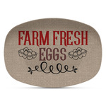 Farm Quotes Plastic Platter - Microwave & Oven Safe Composite Polymer