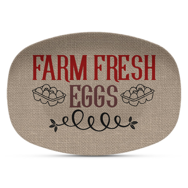 Custom Farm Quotes Plastic Platter - Microwave & Oven Safe Composite Polymer