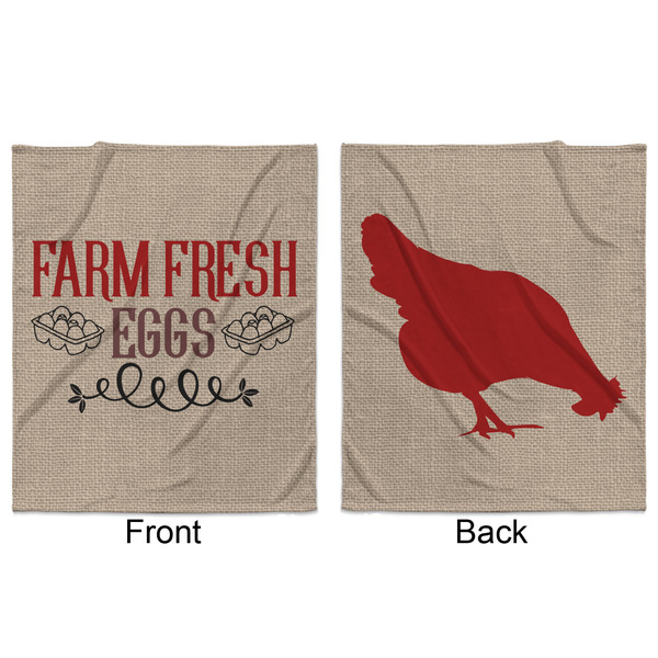 Farm Quotes Minky Blanket - 50"x60" - Double Sided - Front & Back