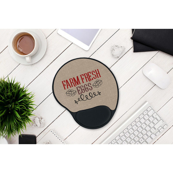 Farm Quotes Mouse Pad with Wrist Rest - LIFESYTLE 1