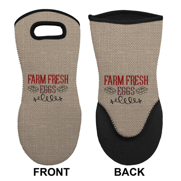 Farm Quotes Neoprene Oven Mitt (Front & Back)