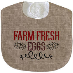 Farm Quotes Velour Baby Bib