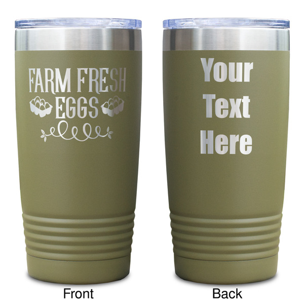 Farm Quotes Olive Polar Camel Tumbler - 20oz - Double Sided - Approval