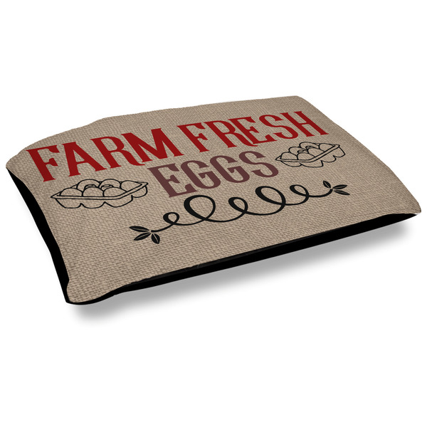 Custom Farm Quotes Outdoor Dog Bed - Large