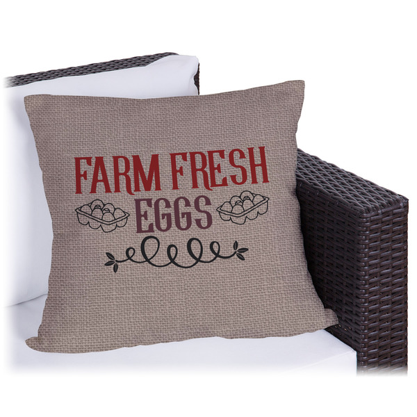Custom Farm Quotes Outdoor Pillow - 16"