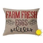 Farm Quotes Outdoor Throw Pillow (Rectangular)