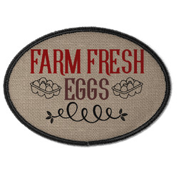 Farm Quotes Iron On Oval Patch