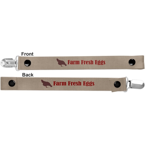 Farm Quotes Pacifier Clip - Front and Back