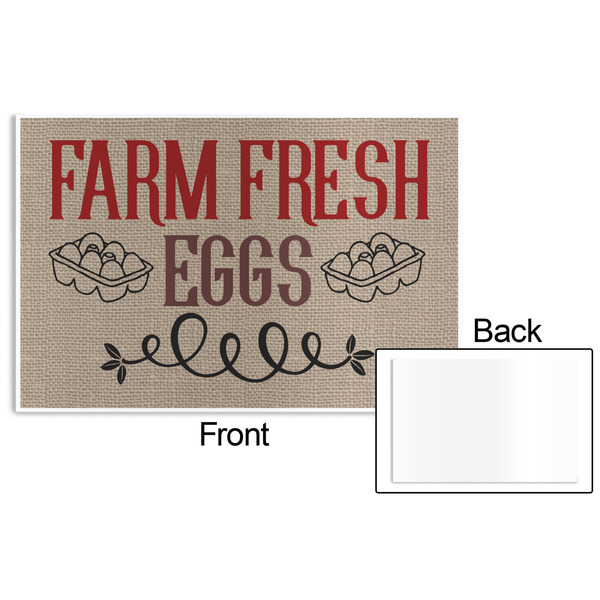Farm Quotes Disposable Paper Placemat - Front & Back