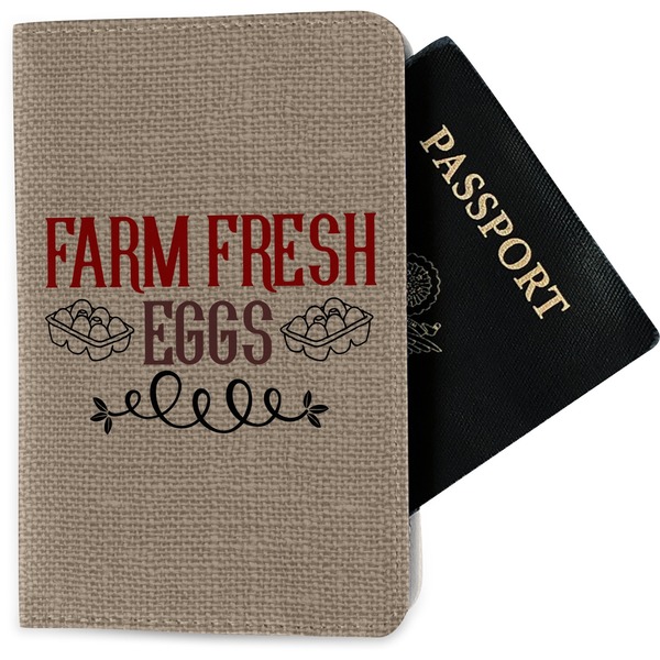 Custom Farm Quotes Passport Holder - Fabric