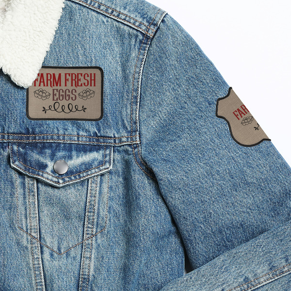 Farm Quotes Patches Lifestyle Jean Jacket Detail