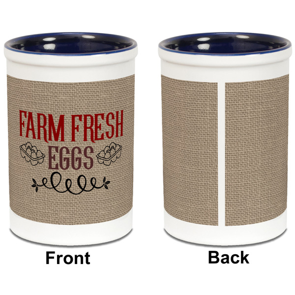 Farm Quotes Pencil Holder - Blue - approval