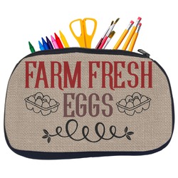 Farm Quotes Neoprene Pencil Case - Medium