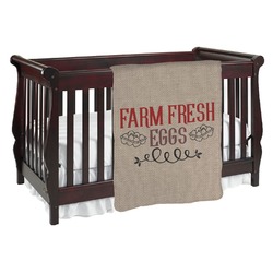 Farm Quotes Baby Blanket (Single Sided)