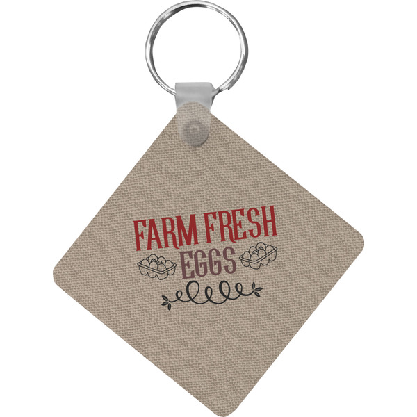Custom Farm Quotes Diamond Plastic Keychain