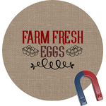 Farm Quotes Round Fridge Magnet