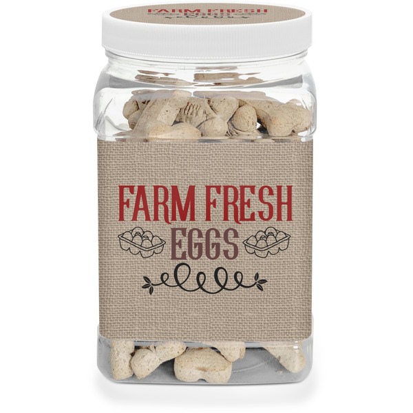 Custom Farm Quotes Dog Treat Jar