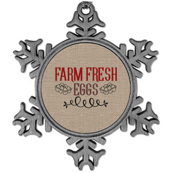 Farm Quotes Vintage Snowflake Ornament