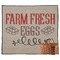 Farm Quotes Picnic Blanket - Flat - With Basket