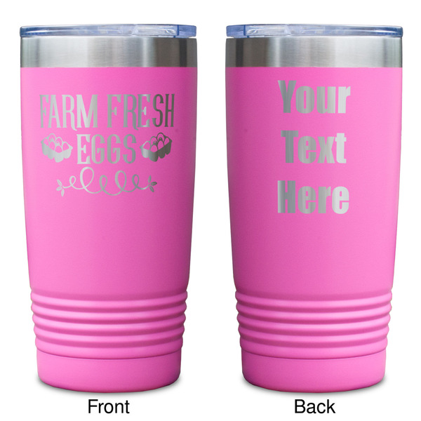 Farm Quotes Pink Polar Camel Tumbler - 20oz - Double Sided - Approval