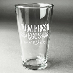 Farm Quotes Pint Glass - Engraved