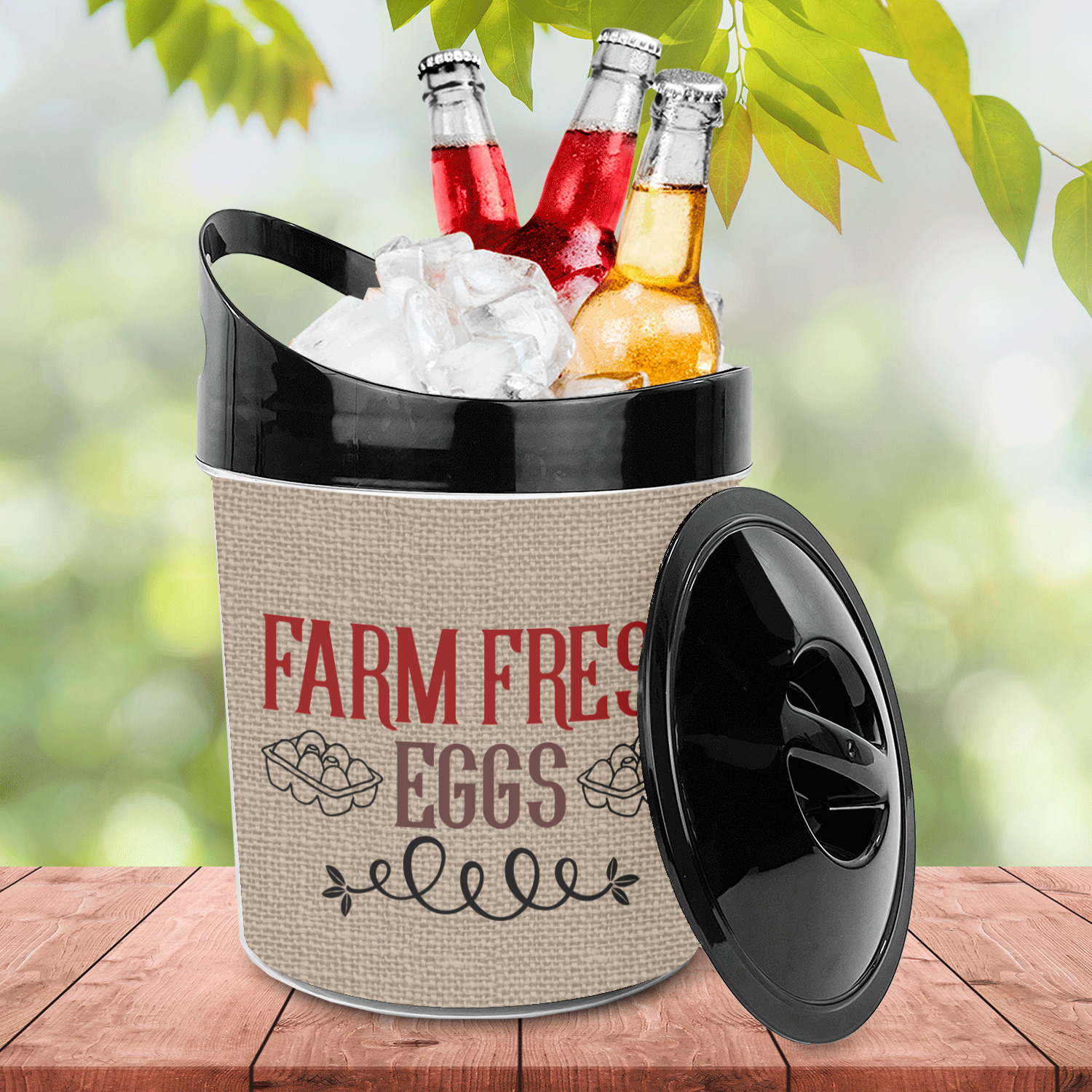 Farm Quotes Plastic Ice Bucket (Personalized) YouCustomizeIt