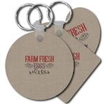 Farm Quotes Plastic Keychain
